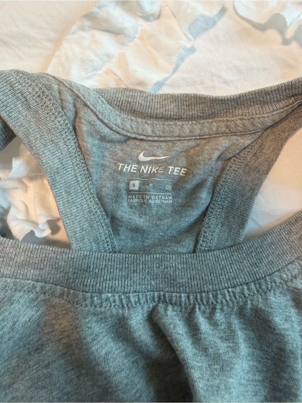 Nike Grey Ribbed Racerback Tank - Picture 3 of 3